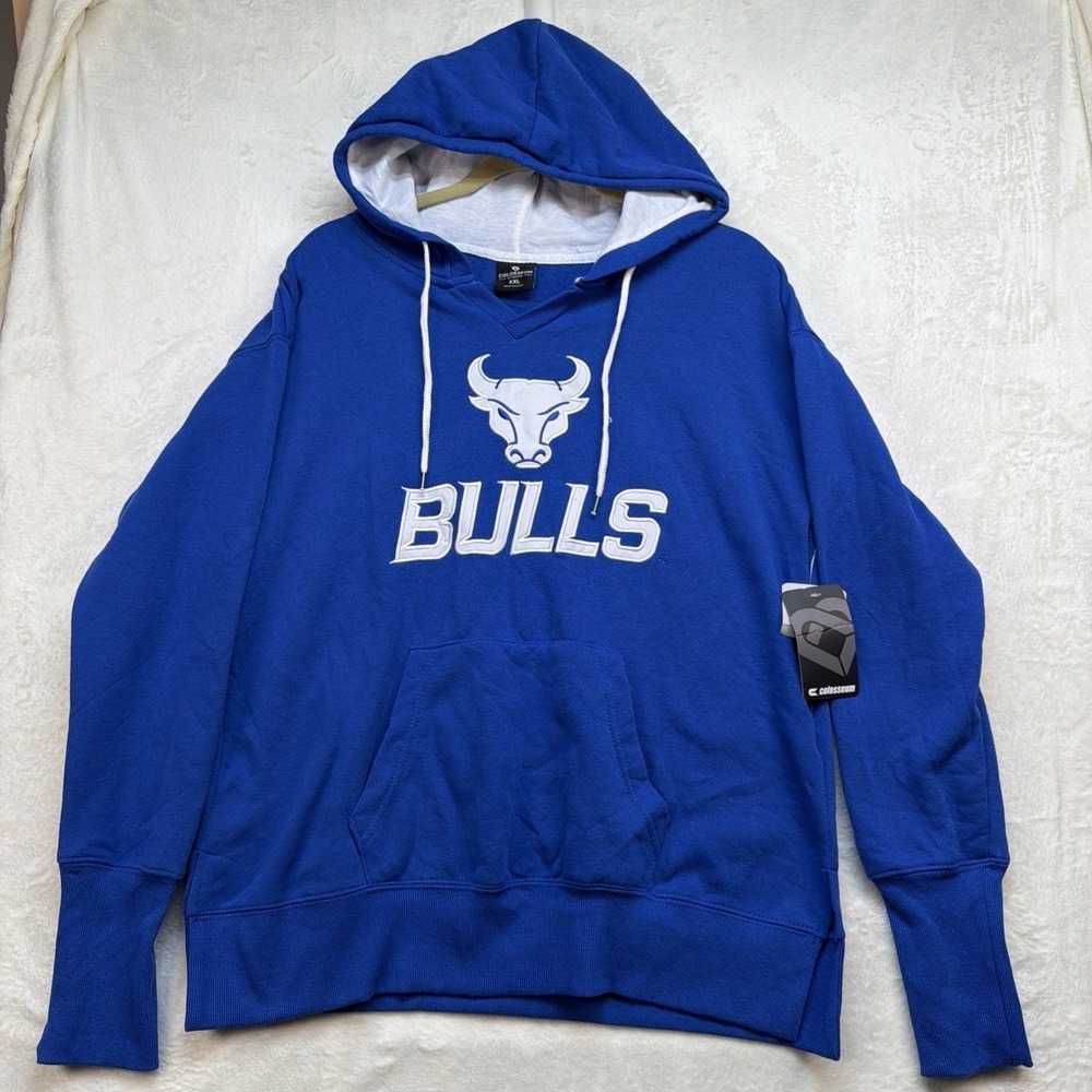 Chicago Bulls‎ Hoodie Womens XXL NBA Pullover Sweatshirt Colosseum Logo Graphic